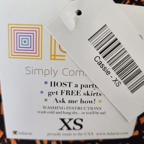 Lularoe Cassie Pencil Skirt Arrow Print Stretch Size Extra Small - Picture 5 of 6